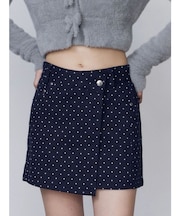 アシンメトリーラップスカート