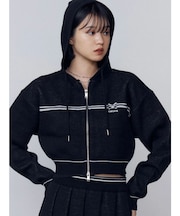 ラインニットフーディー