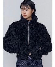 シングルミニボアブルゾン