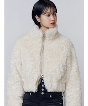 シングルミニボアブルゾン