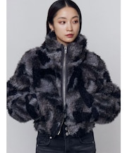 シングルミニボアブルゾン