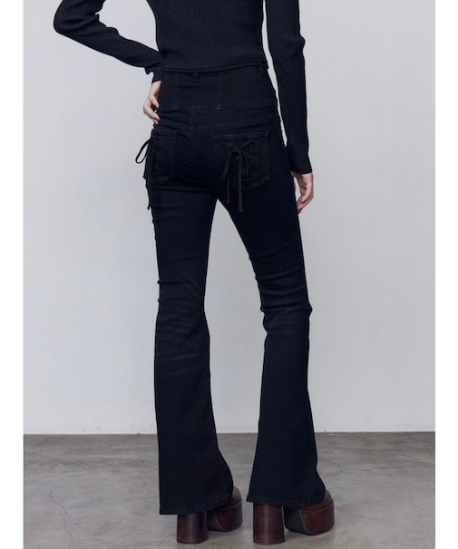 リボンポケットハイウエストパギンス