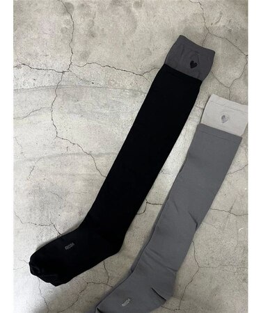 レイヤードシアーニーハイソックス