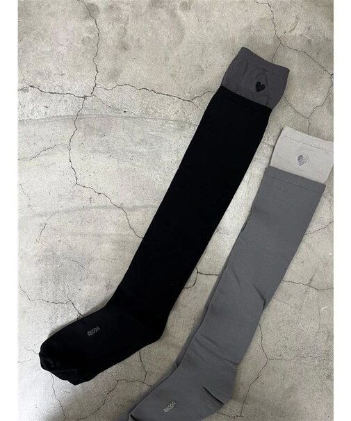 レイヤードシアーニーハイソックス