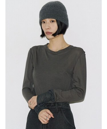 【VEQUM】SKIN FIT LONG SLEEVE TOP