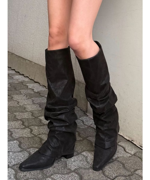EMODA ポインテッドカバーブーツ ポインテッドカバーブーツ｜エモダの通販｜&mall（アンドモール）三井