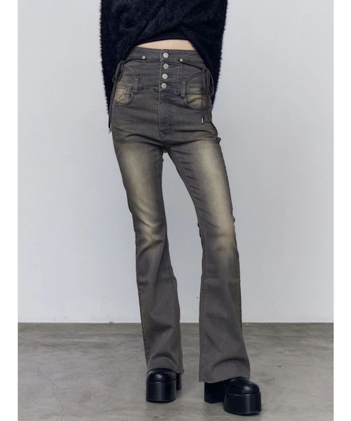 リボングラフィックルーズジーンズ｜エモダの通販｜&mall（アンド