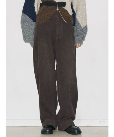【VEQUM】BRUSHED LOOSE PANTS