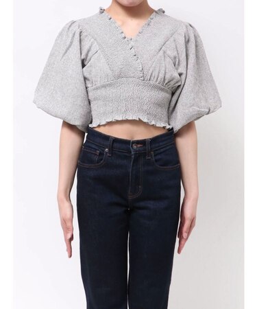 SHIRRING MINI TOP