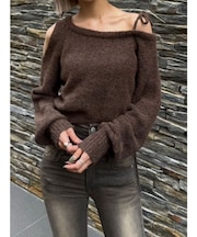 ショルダースキンニット