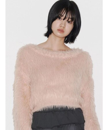 グロスミックスショートニット