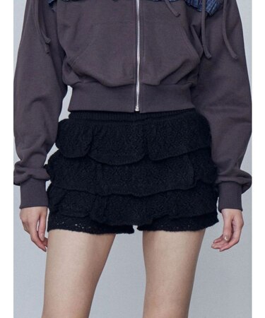 ティアードニットスカート