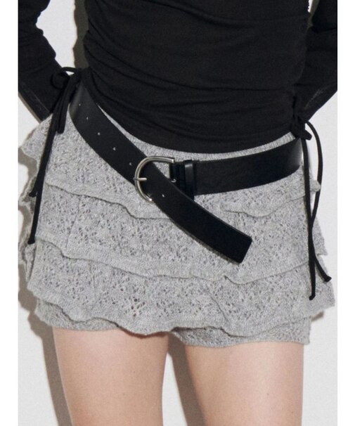 ティアードニットスカート