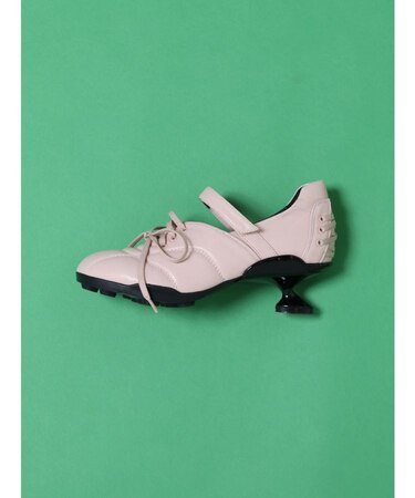 レースアップヒールスニーカー