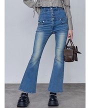 スーパーハイウエストフレアパギンス