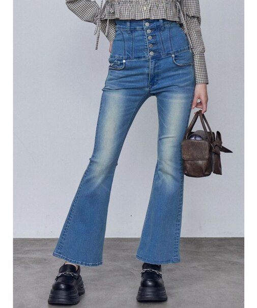 スーパーハイウエストフレアパギンス