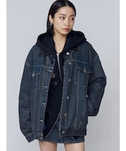 ワイドオーバーデニムブルゾン