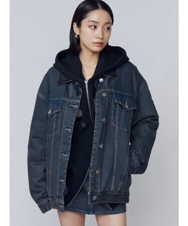 ワイドオーバーデニムブルゾン