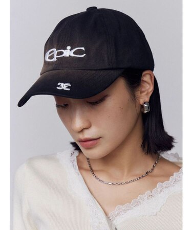 ウォッシュロゴキャップ