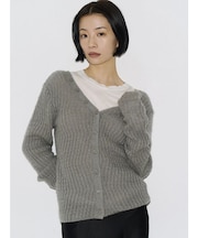 【VEQUM】WAVING V NECK KNIT