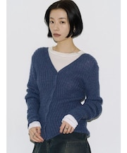 【VEQUM】WAVING V NECK KNIT