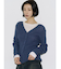 【VEQUM】WAVING V NECK KNIT