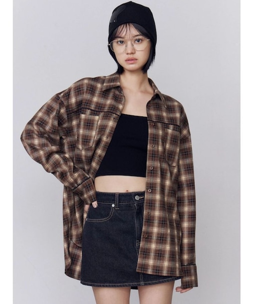 エッジレースオーバーシャツ