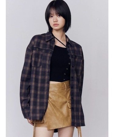 エッジレースオーバーシャツ