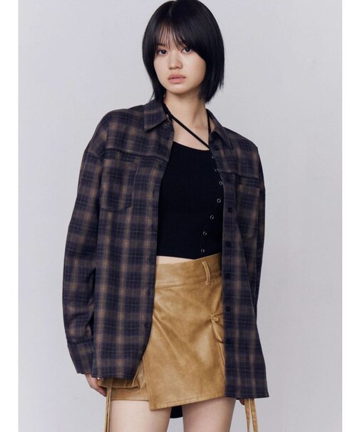 エッジレースオーバーシャツ