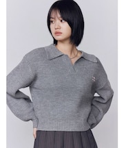 スキッパーワイドシャギーニット