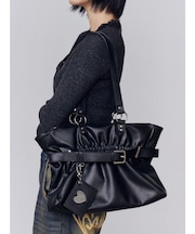 ベルトギャザートートバッグ