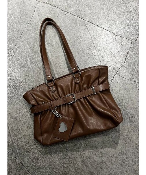 ベルトギャザートートバッグ