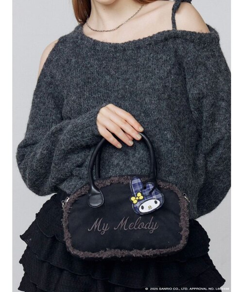マイメロディ】SHEARLING BOSTON BAG｜エモダの通販｜&mall（アンド