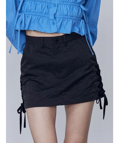 レースアップミニスカート