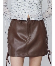 レースアップミニスカート