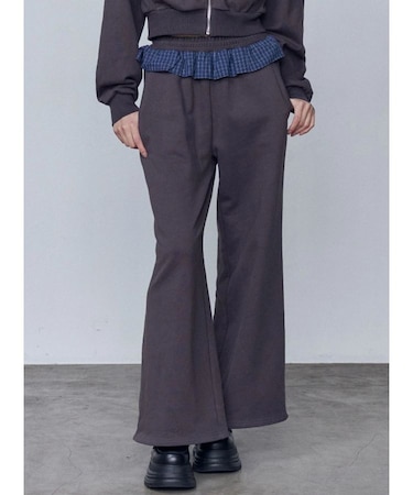 ウエストフリルスウェットパンツ