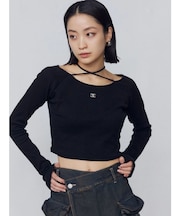 2WAYストリングリブトップス