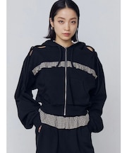 カットアウトリボンフーディ