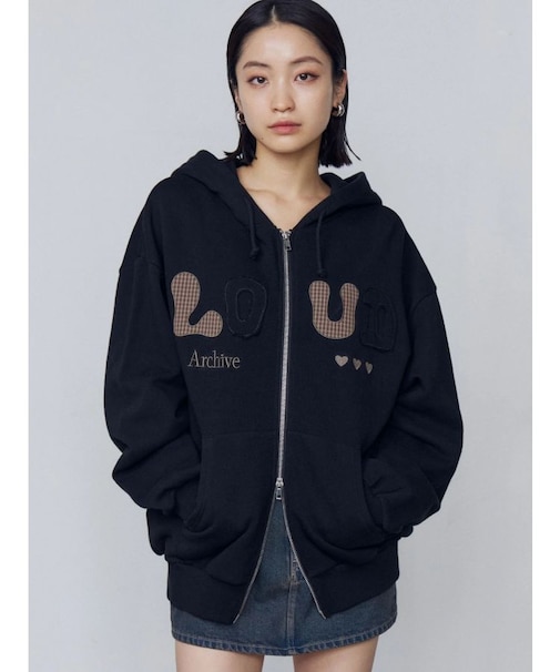 ロゴパッチオーバーフーディ