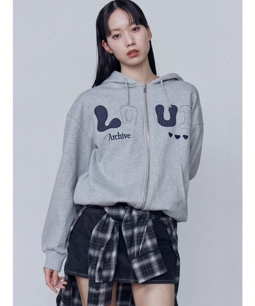 ロゴパッチオーバーフーディ