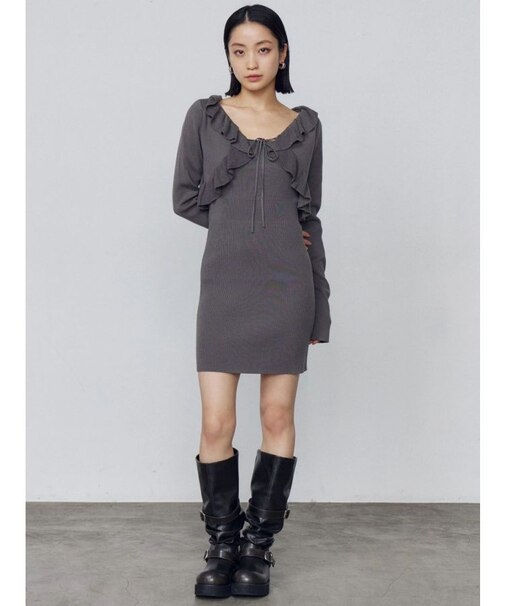 クロップドカーディガンセットアップ