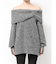TUCK OFF SHOULDER KNIT