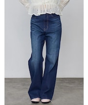 ミニマルジャストウエストフレアデニム