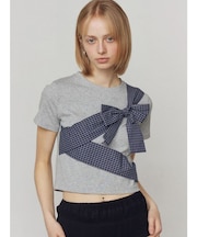 リボンテープTシャツ