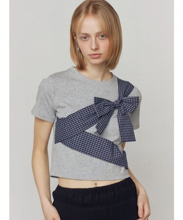 リボンテープTシャツ