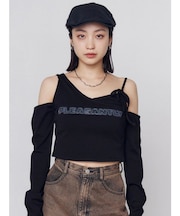 レイヤードロゴロングスリーブTシャツ