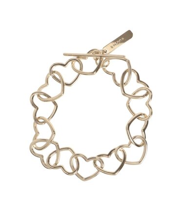 ハートチェーンブレスレット