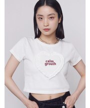 ハートフリルロゴTシャツ
