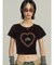 ハートフリルロゴTシャツ