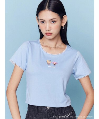 【日焼けHello Kitty&My Melody×EMODA】MINI LACE T/S